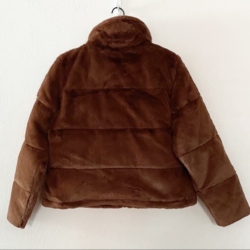 NWT Abercrombie Fitch Faux Fur Mini Puffer SZ XL - Picture 6 of 10